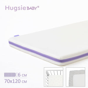HugsieBABY透氣水洗嬰兒床墊(含嬰兒床單) 70×120cm