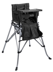One2Stay戶內外兩用摺疊高腳餐椅/One2Stay 2ways Portable Highchair Black ;One2Stay香港澳門總代理,camping highchair,露營BB餐椅