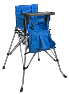 One2Stay戶內外兩用摺疊高腳餐椅/One2Stay 2ways Portable Highchair Blue , One2Stay香港澳門總代理,camping highchair,露營BB餐椅