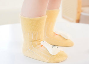 卡通點膠防滑寶寶地板襪 (適用於9-18月)