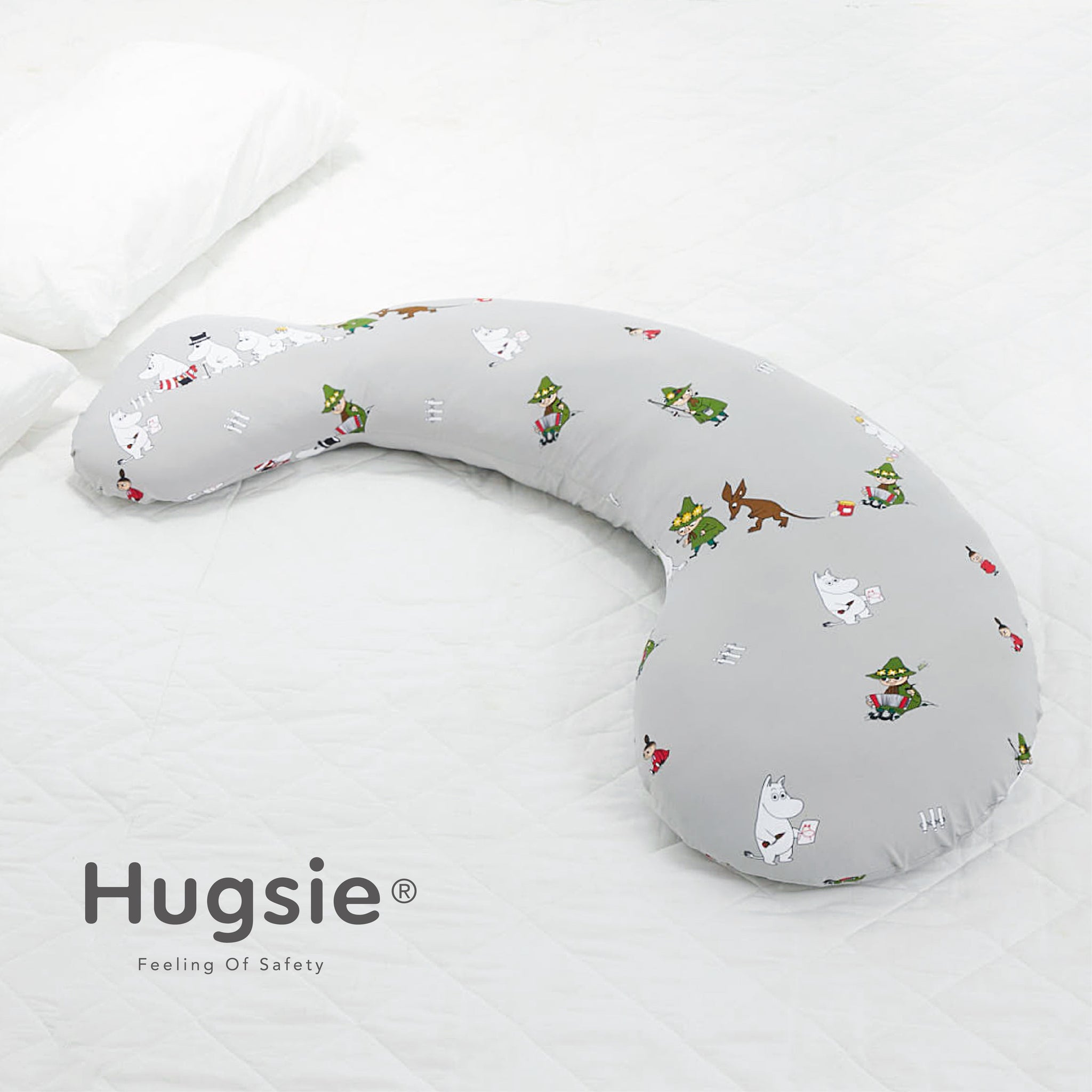 Hugsie x 嚕嚕米-接觸涼感孕婦枕-【舒棉款】 – WecareU Shop